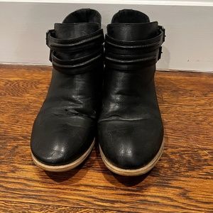Black Leather Booties